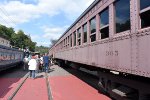 Ex-Lackawanna Coaches make up a lot of the first half of the train